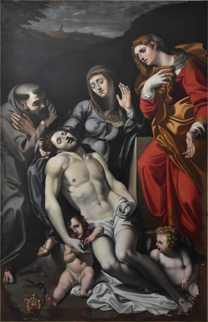 Montemonaco- Deposition with St Francis and Mary Magdalene after restoration